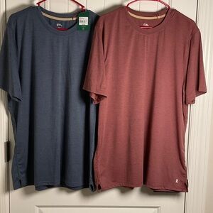 2 soft Tees in Blue and Red maroon. By R by right way